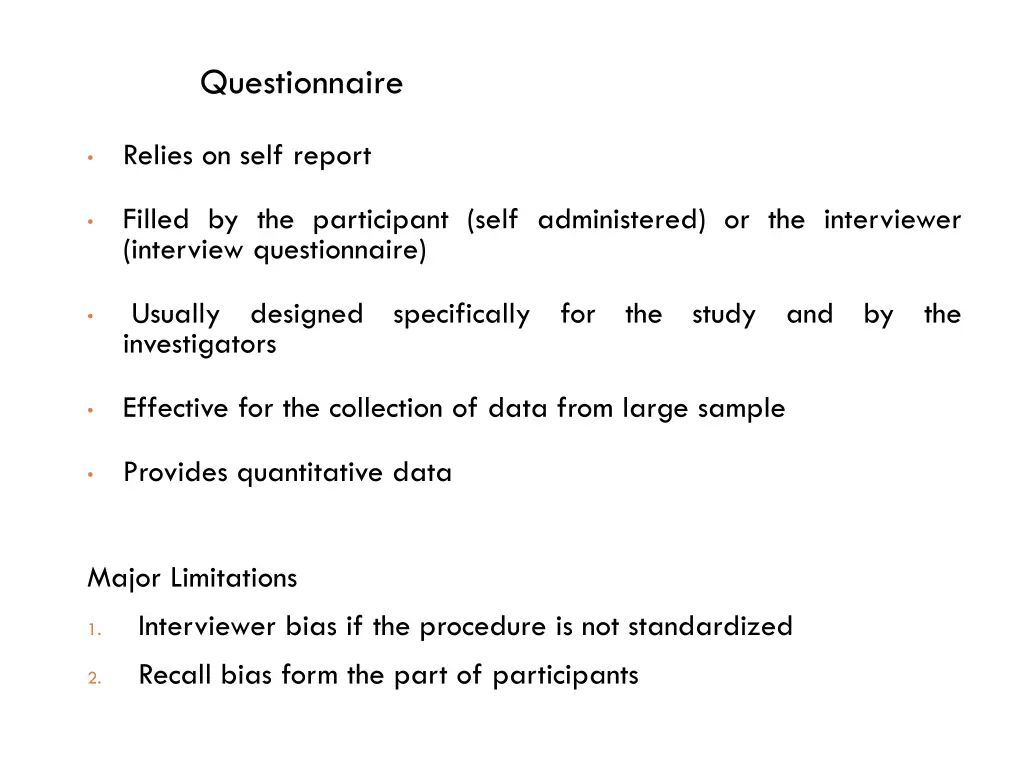questionnaire