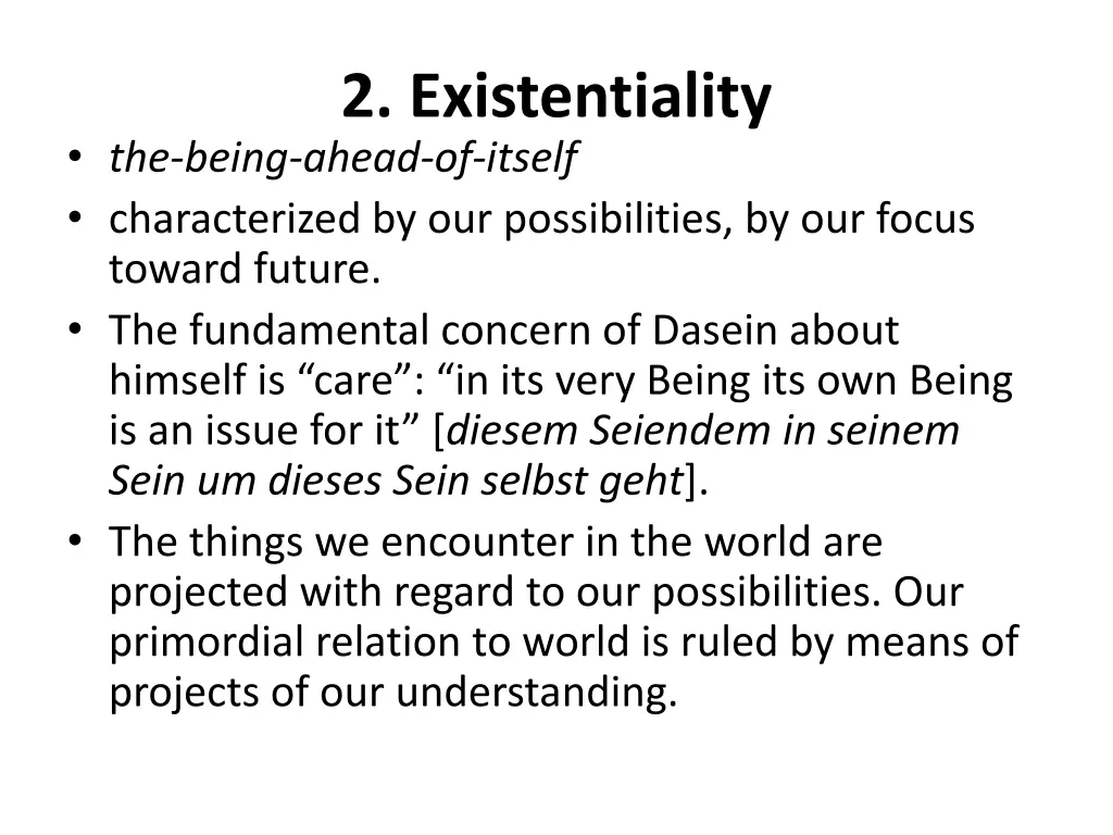 2 existentiality
