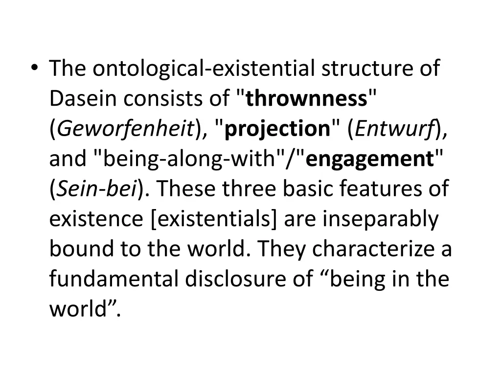 the ontological existential structure of dasein