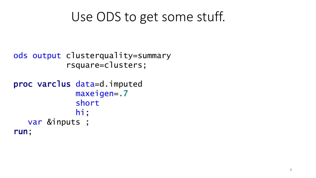 use ods to get some stuff
