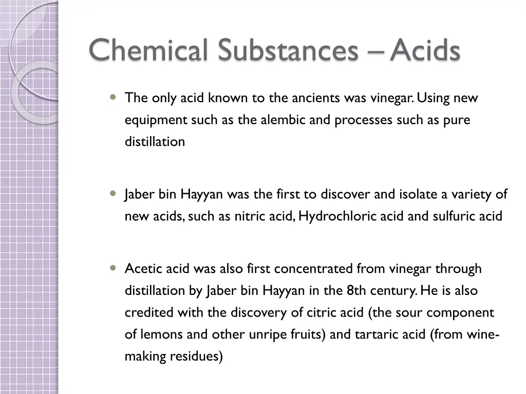 chemical substances acids