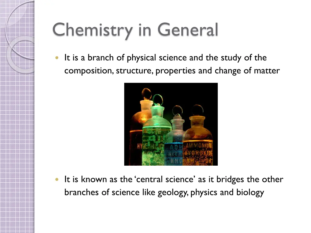 chemistry in general