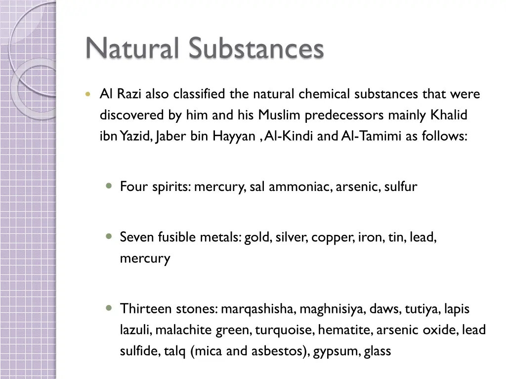 natural substances