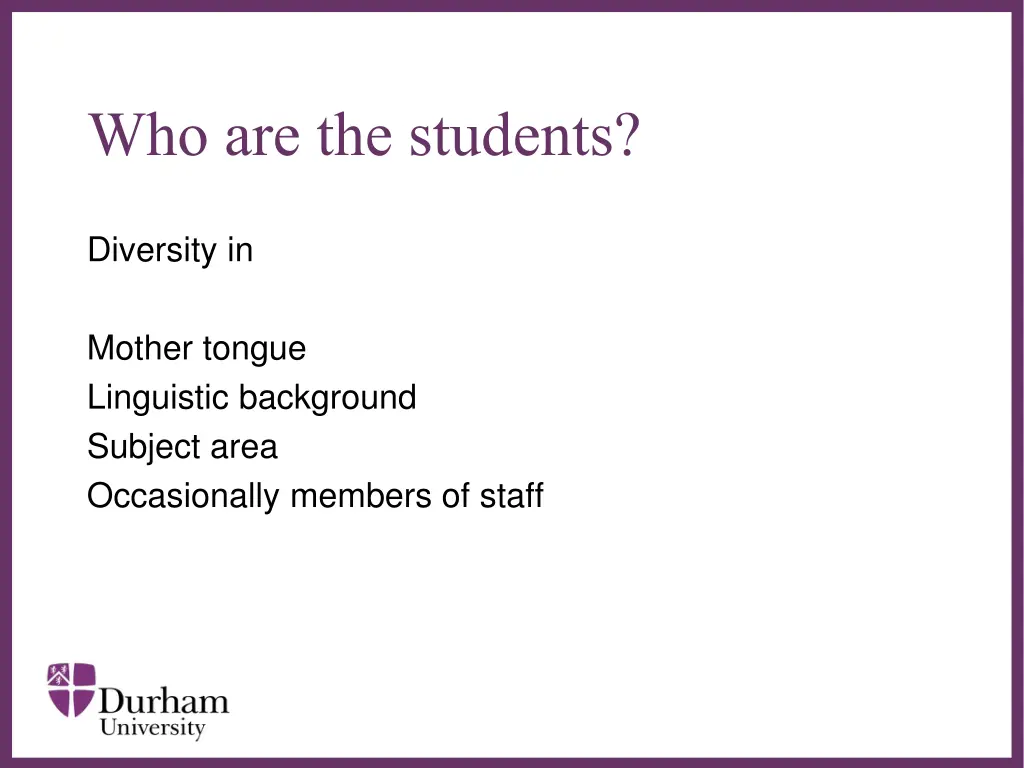 who are the students