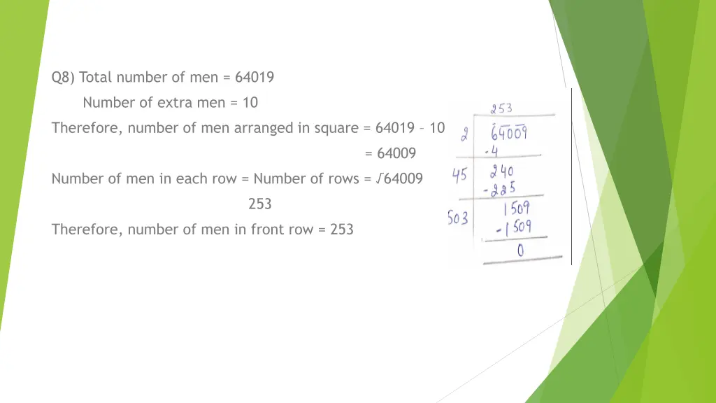 q8 total number of men 64019