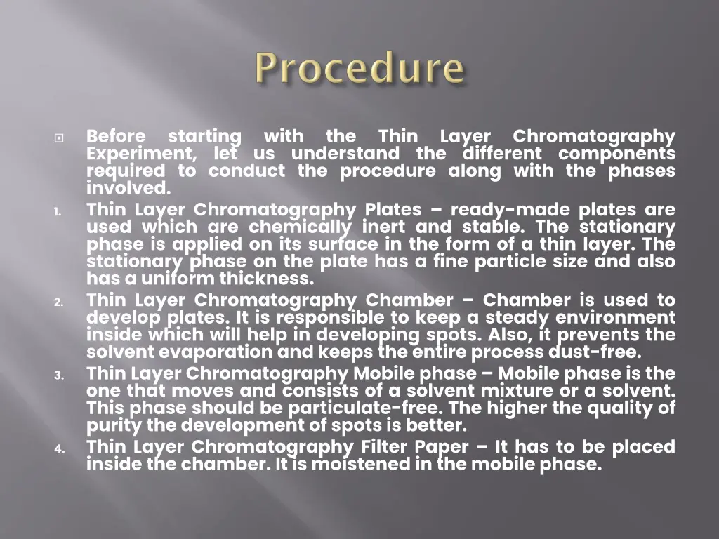 before experiment let us understand the different
