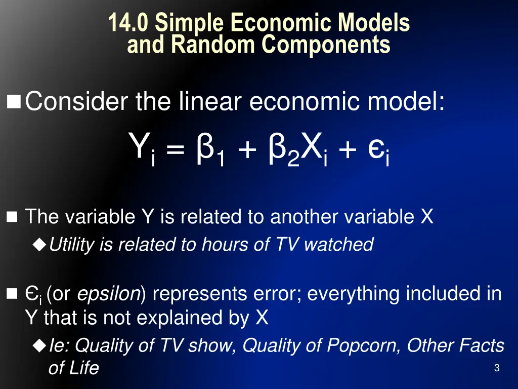 14 0 simple economic models and random components