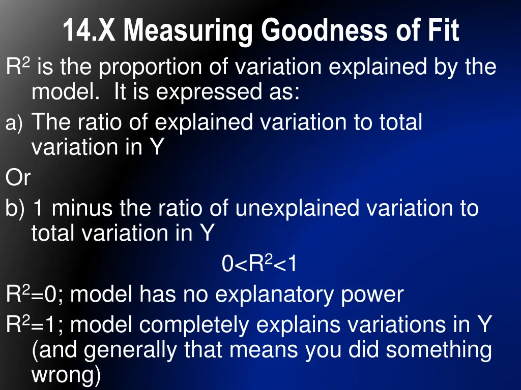 14 x measuring goodness