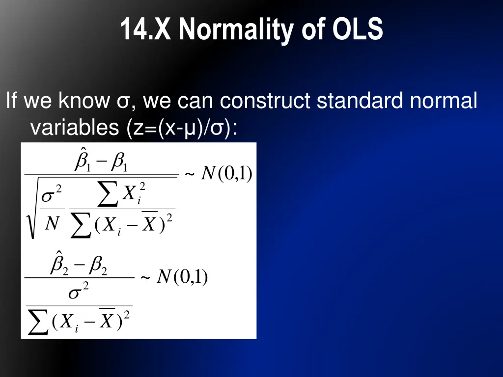 14 x normality of ols 1