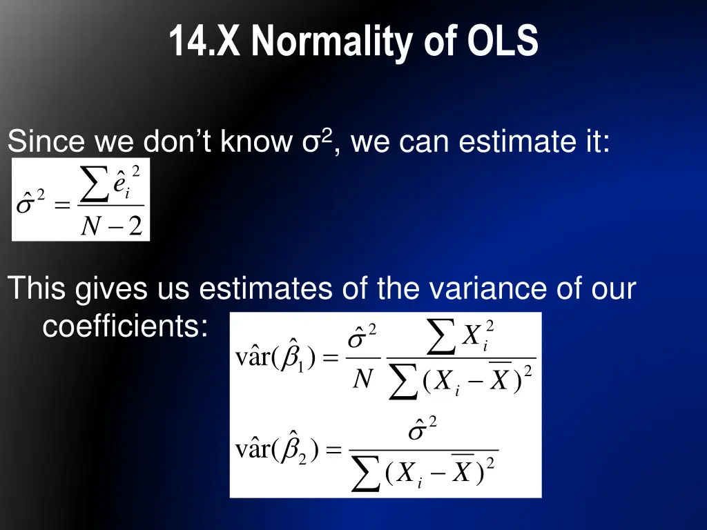 14 x normality of ols 2