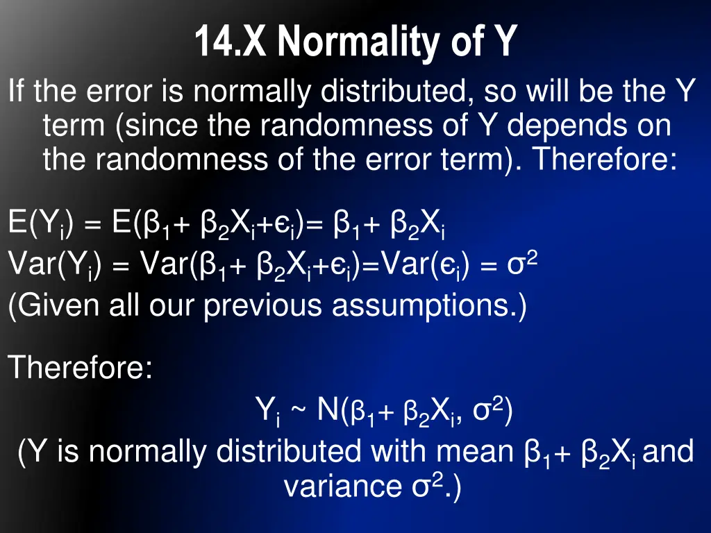 14 x normality of y 1
