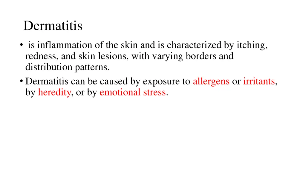 dermatitis