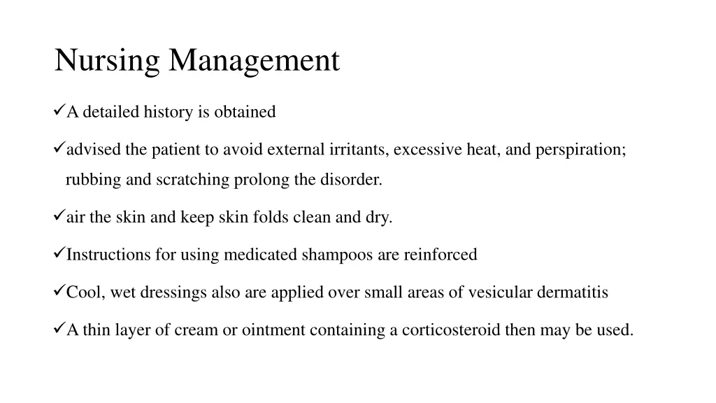 nursing management