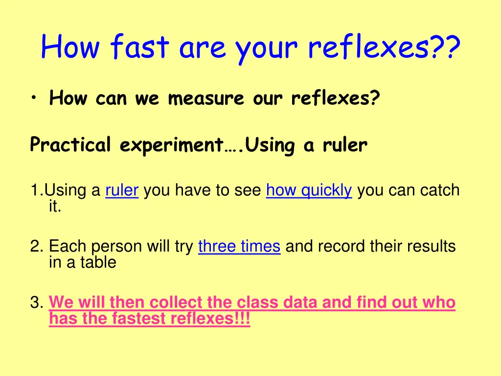 how fast are your reflexes