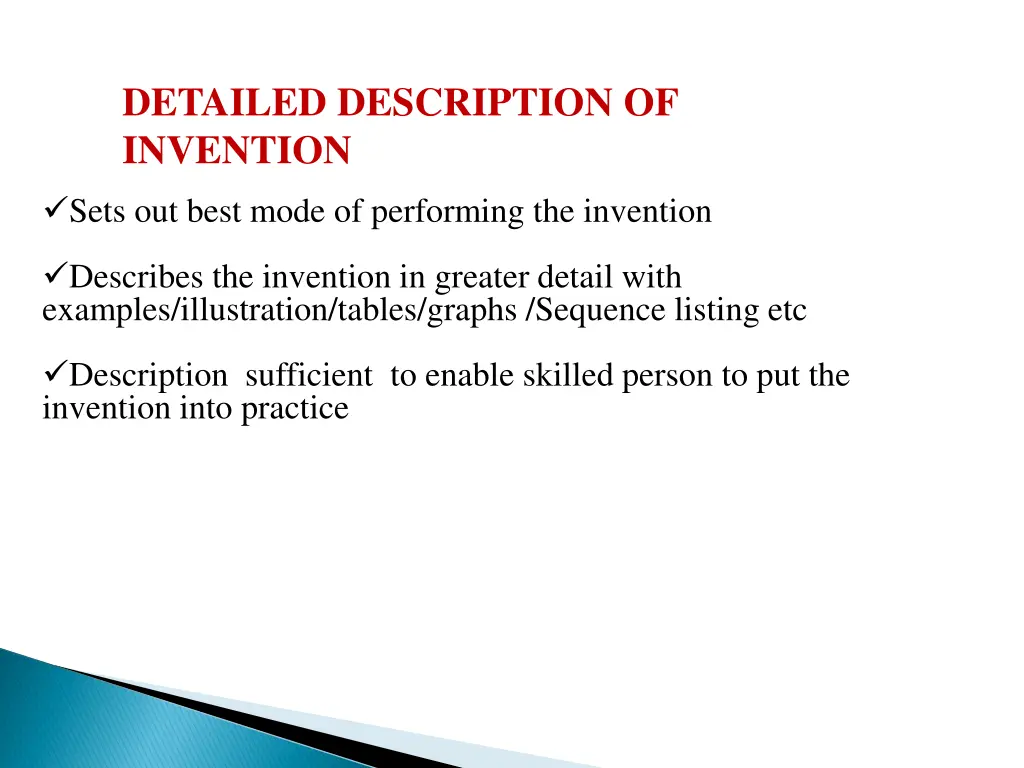 detailed description of invention
