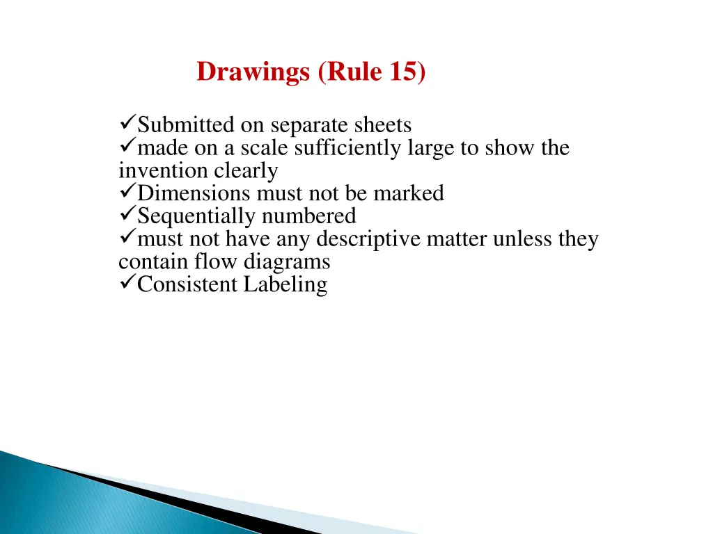 drawings rule 15