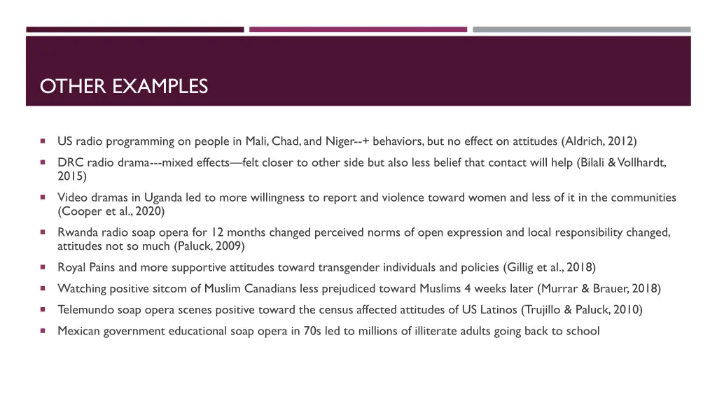 other examples