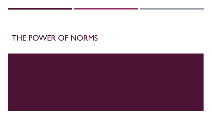 the power of norms