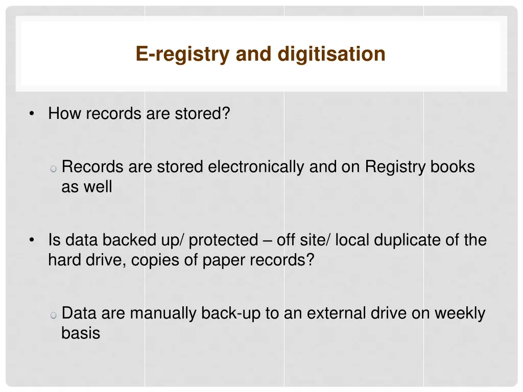 e registry and digitisation 1