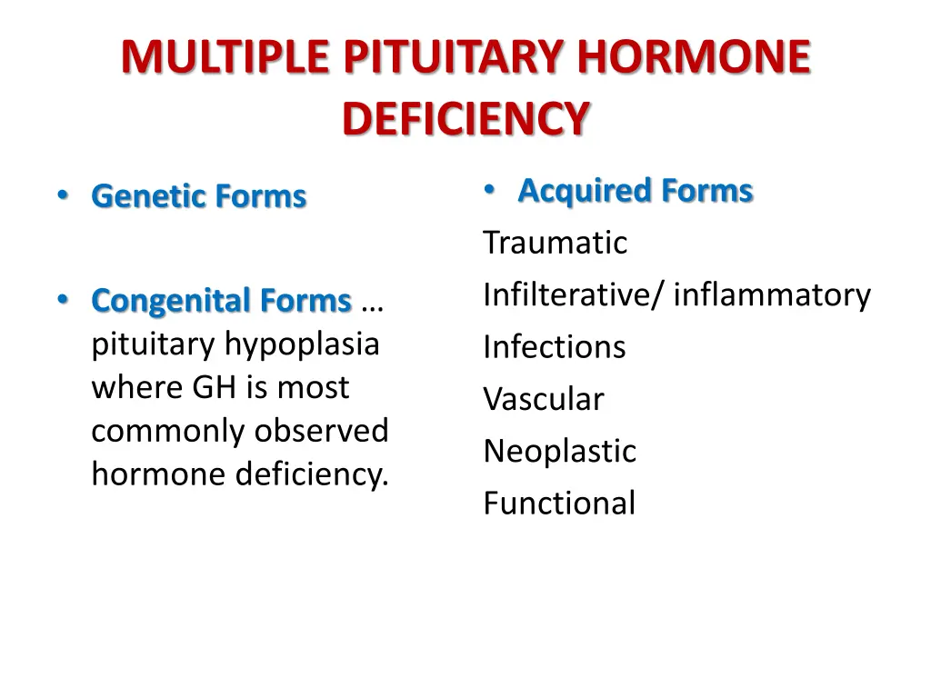 multiple pituitary hormone deficiency
