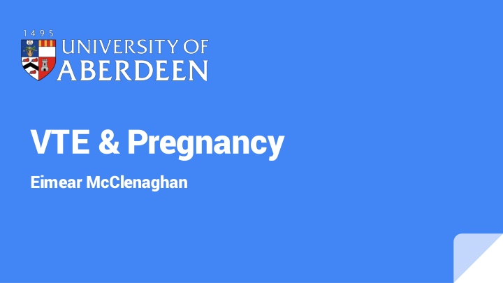 vte pregnancy eimear mcclenaghan