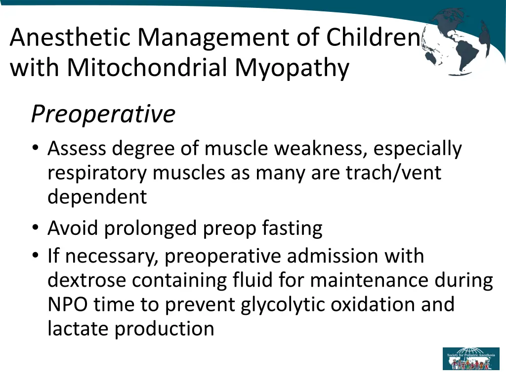 anesthetic management of children with 4