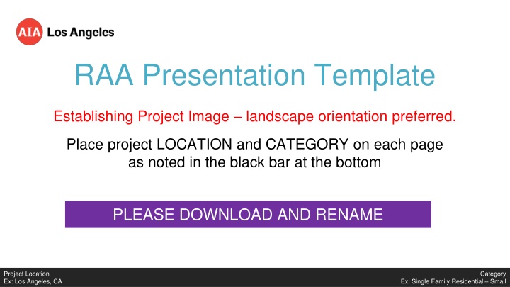 raa presentation template