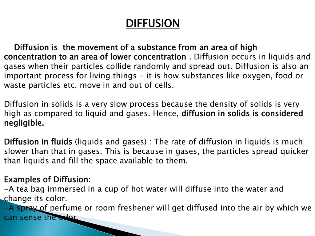 diffusion