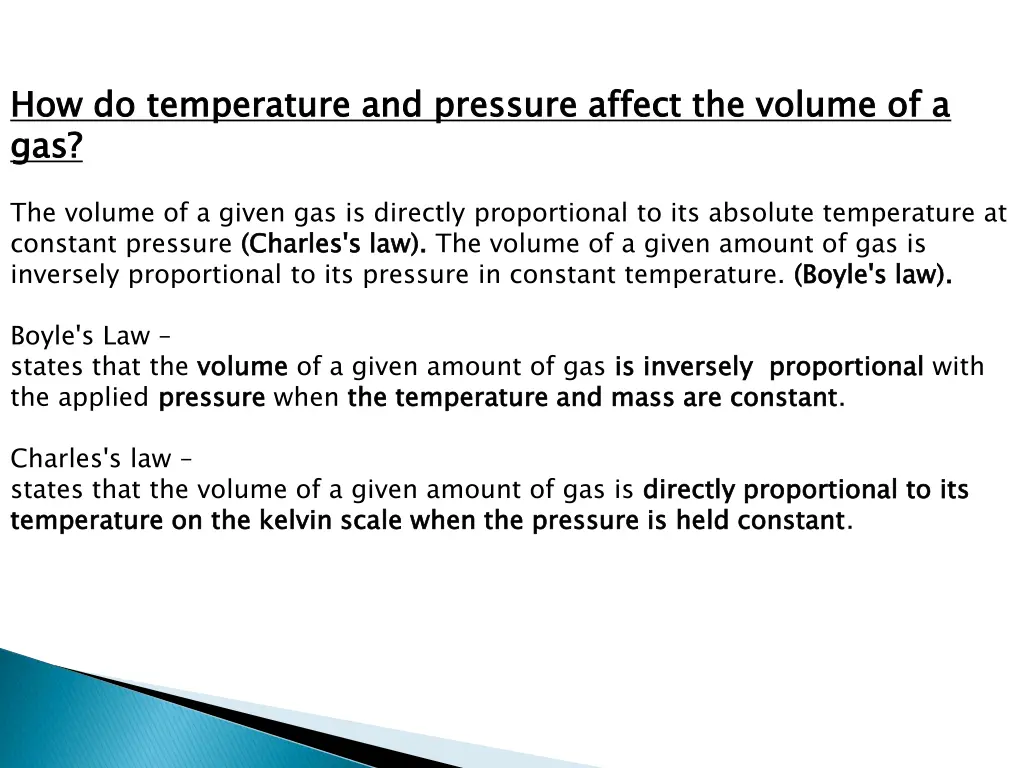 how gas
