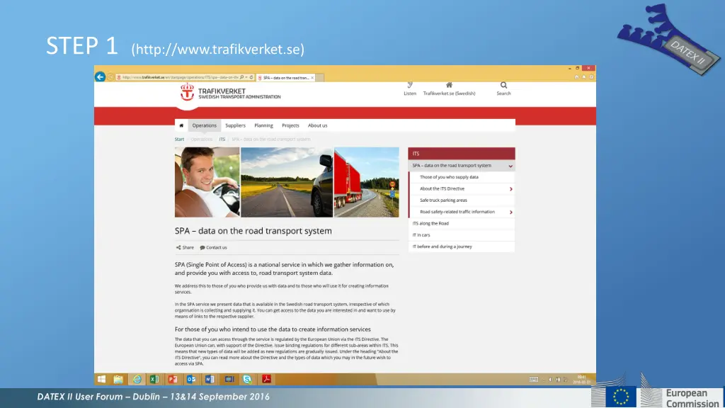 step 1 http www trafikverket se
