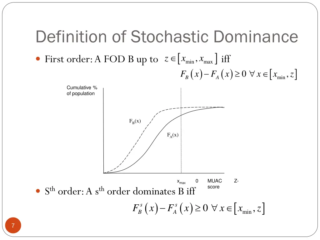 definition of stochastic dominance