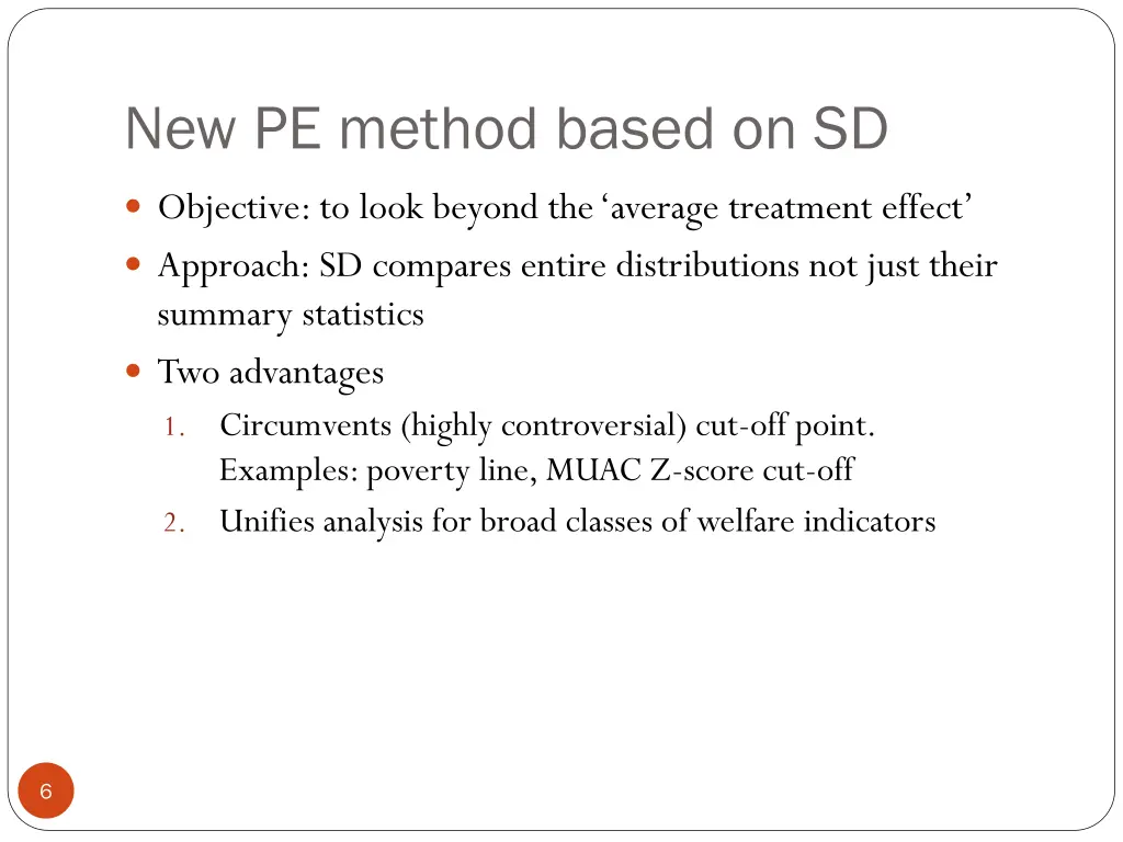 new pe method based on sd