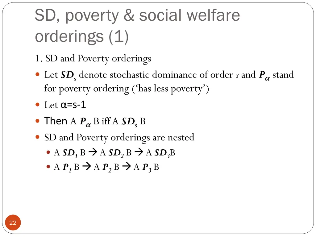 sd poverty social welfare orderings 1