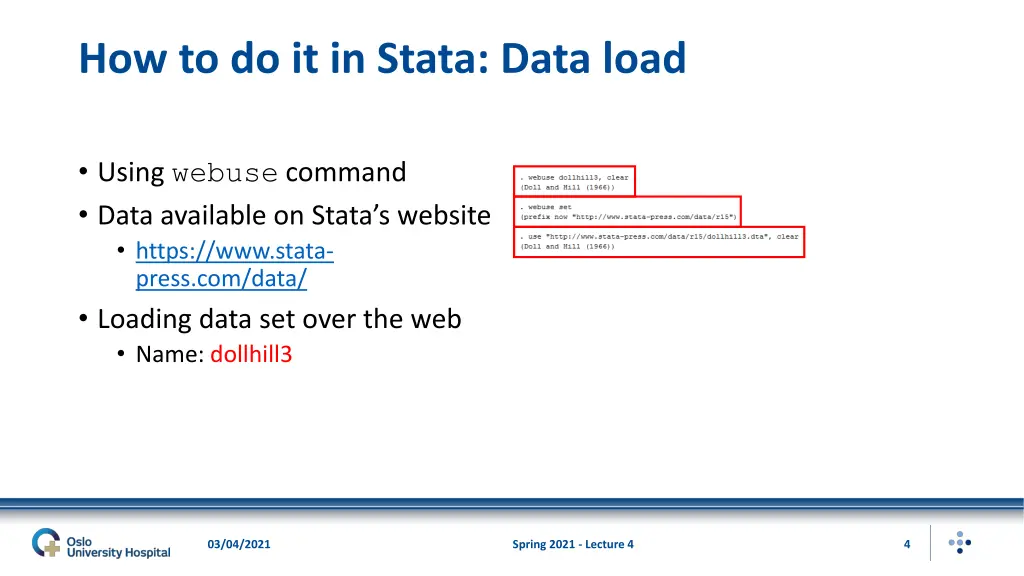 how to do it in stata data load