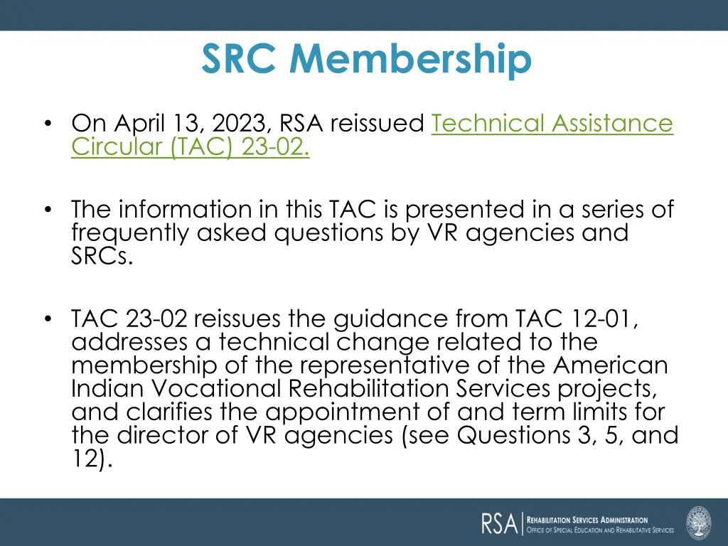 src membership