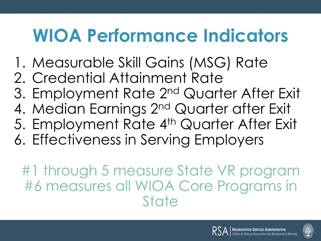 wioa performance indicators