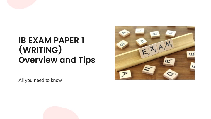 ib exam paper 1 writing overview and tips