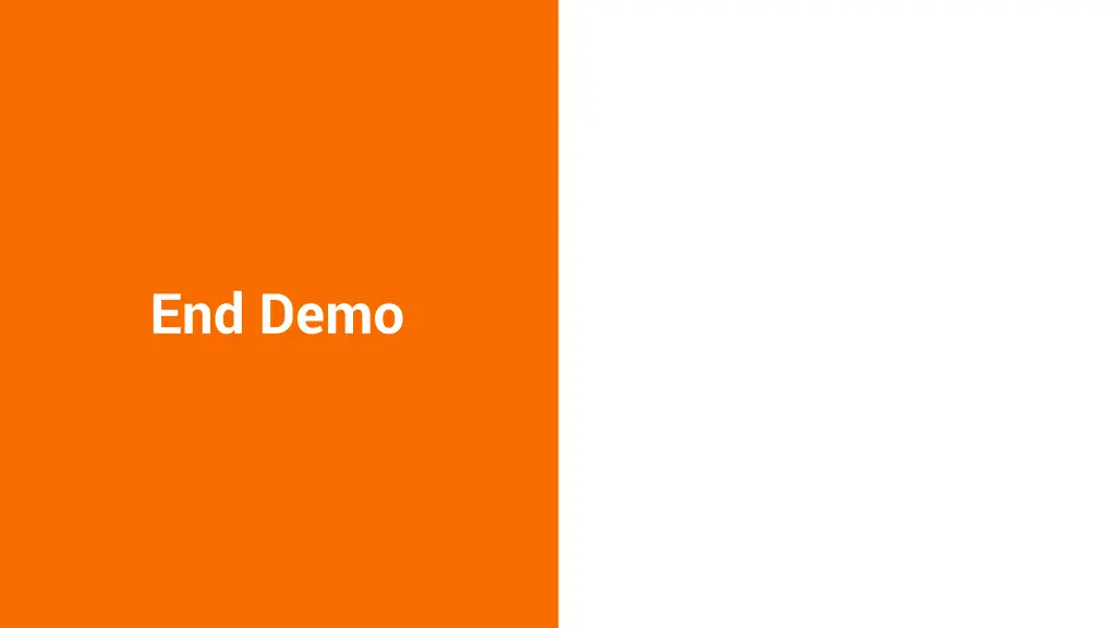 end demo