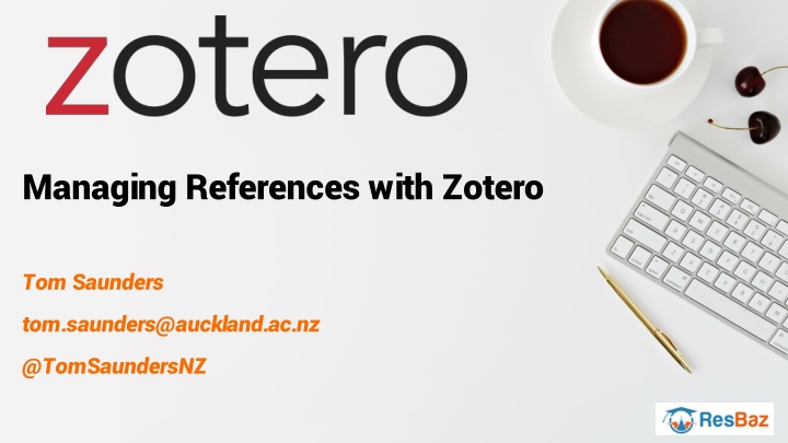 managing references with zotero