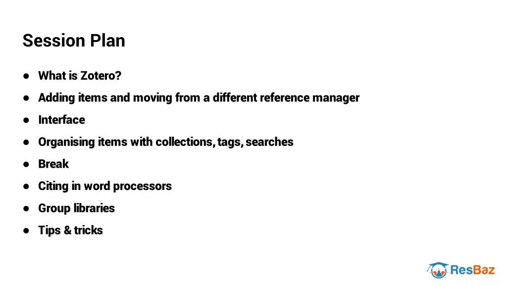 session plan