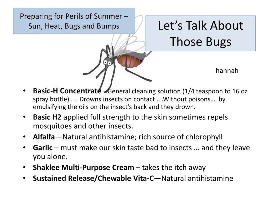 preparing for perils of summer sun heat bugs