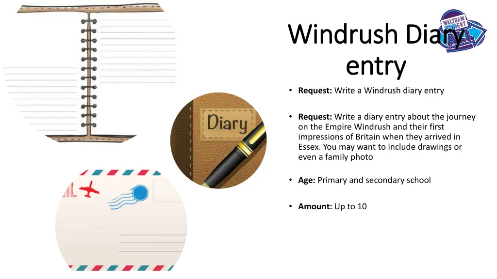 windrush diary windrush diary entry entry request
