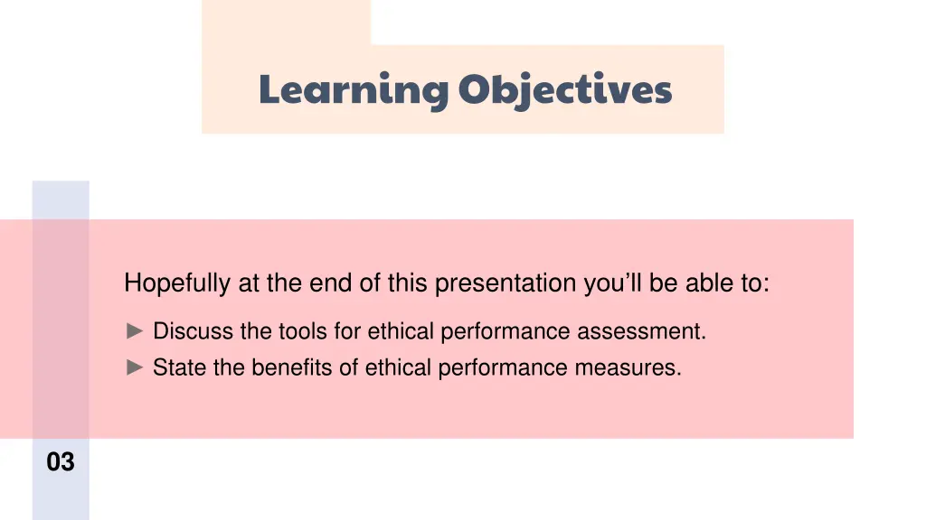 learning objectives