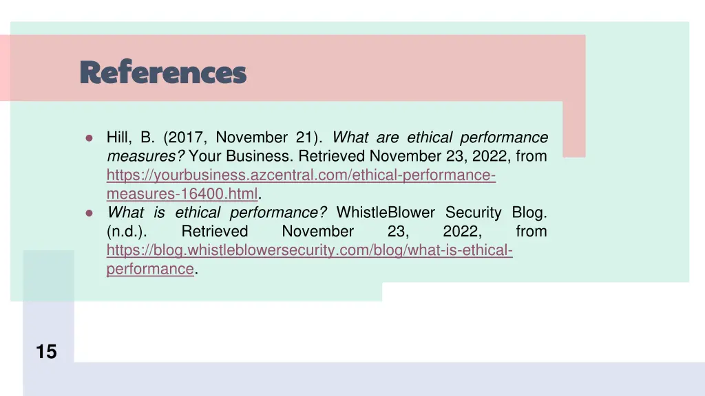 references references
