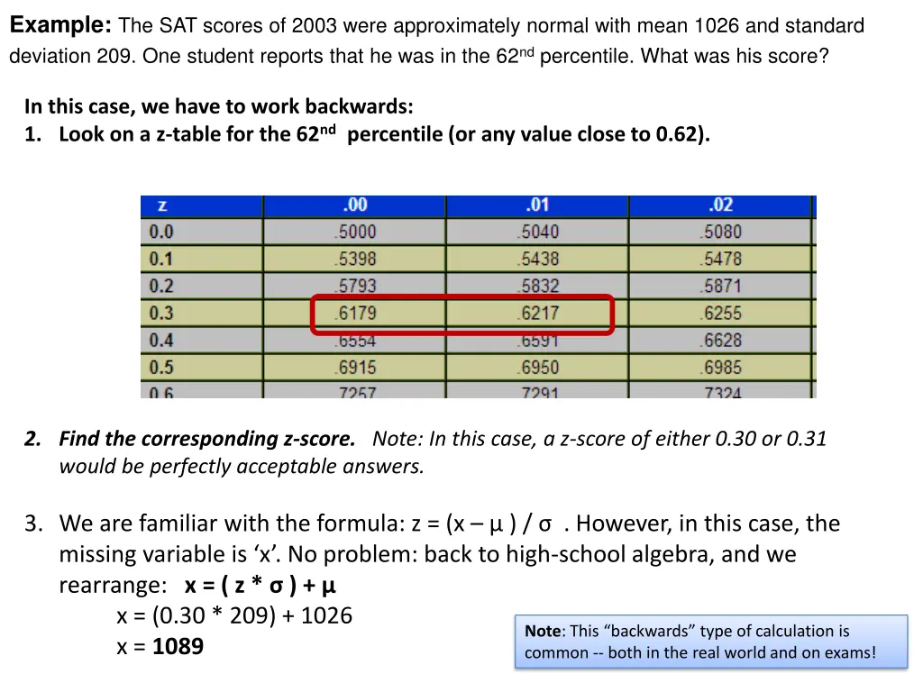 example the sat scores of 2003 were approximately
