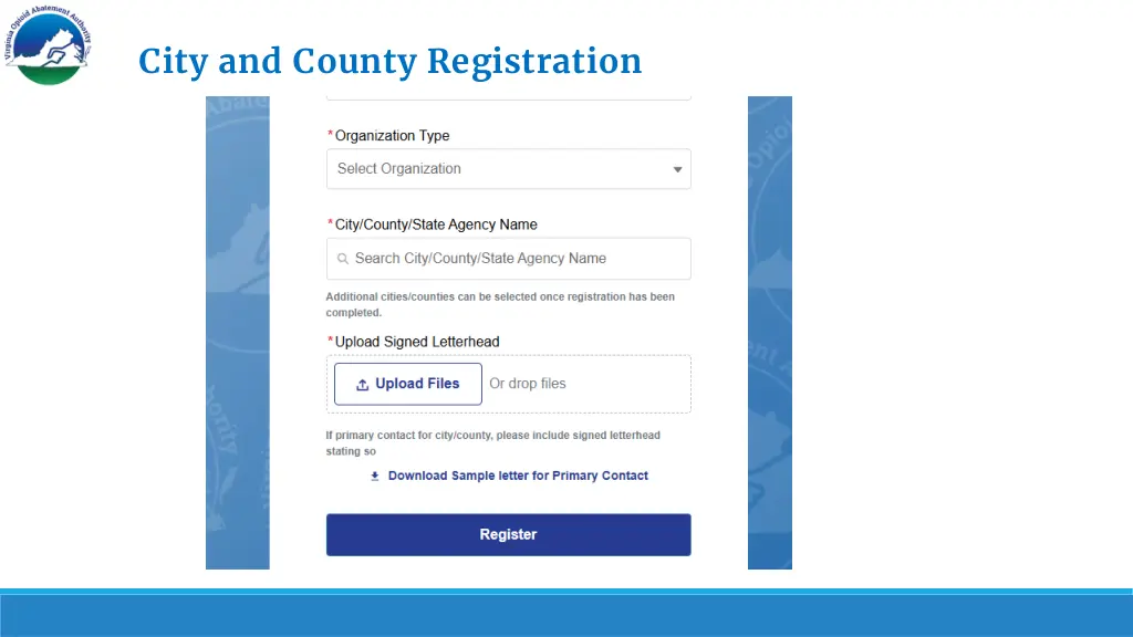 city and county registration