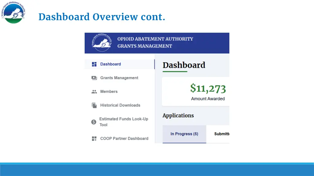 dashboard overview cont 1