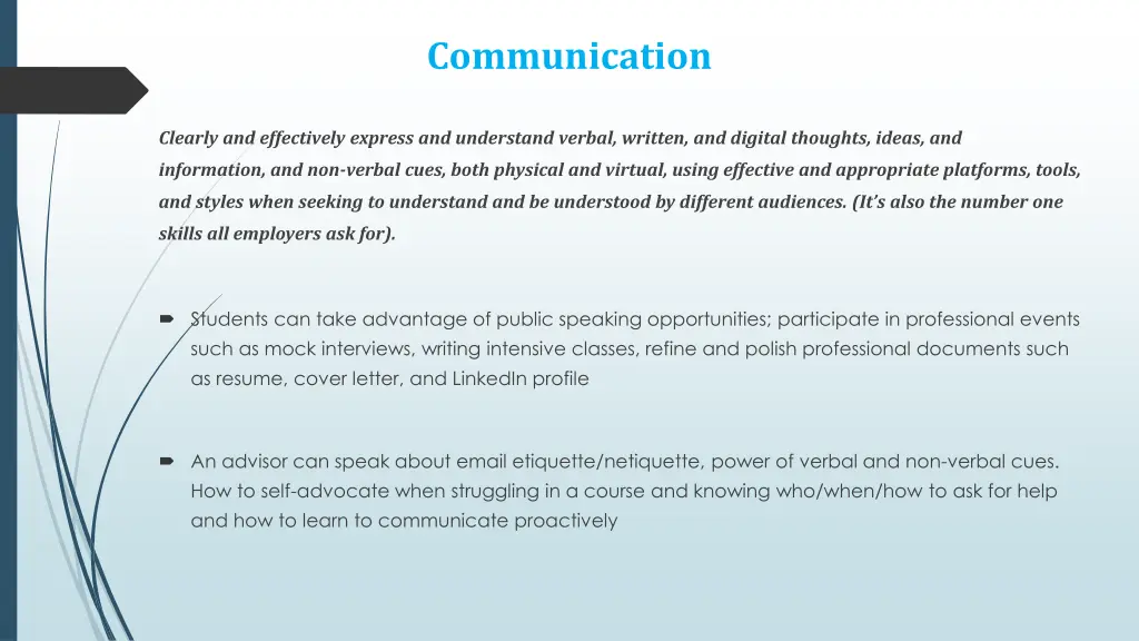 communication