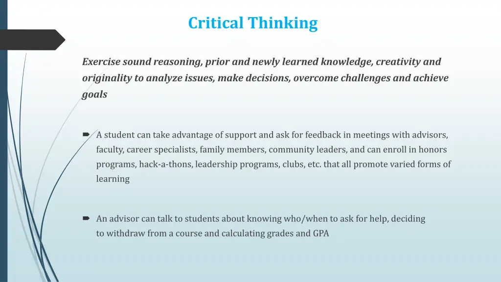 critical thinking