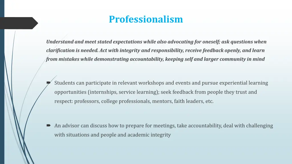 professionalism